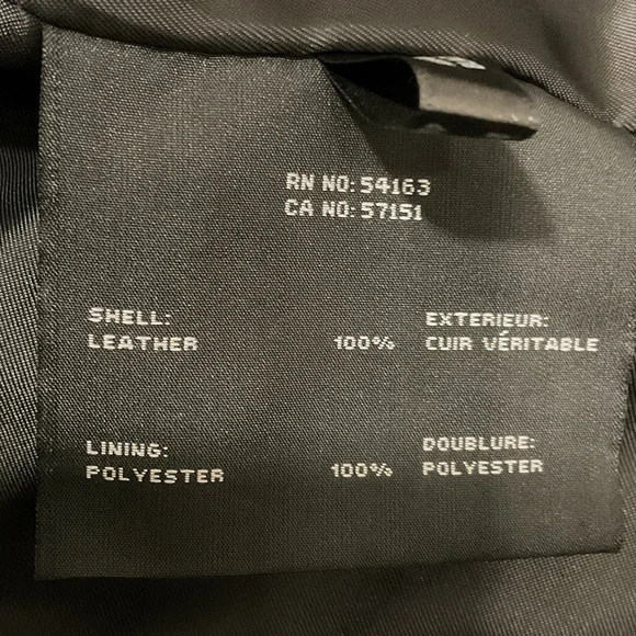 Andrew Marc Classic Black Leather Jacket - Picture 5 of 5